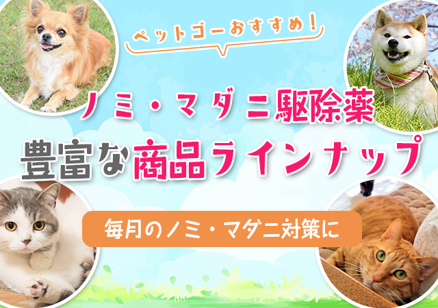 ペットゴーおすすめノミ マダニ駆除薬特集 ペットゴー ペットゴーおすすめノミ マダニ駆除薬特集 ペットゴー