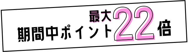 ポイント最大22倍
