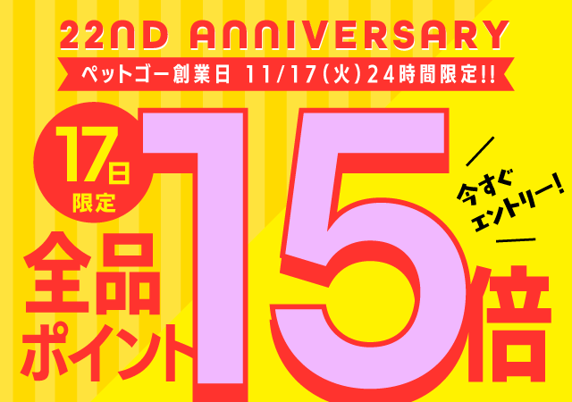 11月17日はポイント15倍