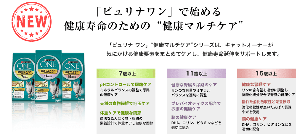 「ピュリナワン」で始める健康寿命のための“健康マルチケア”