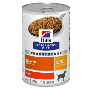 ヒルズ 犬用 c/d マルチケア 尿ケア 缶 370g【単品販売】【アウトレット】