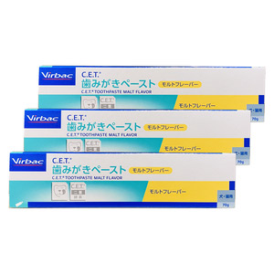 【3個セット】ビルバック C.E.T.犬猫用歯みがきペースト（モルトフレーバー）70g
