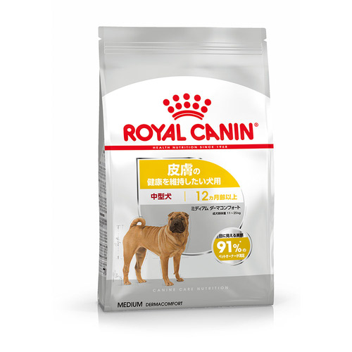ロイヤルカナン CCN ミディアムダーマコンフォート 皮膚の健康を維持したい犬用 3kg【アウトレット】【賞味期限2027年1月17日】