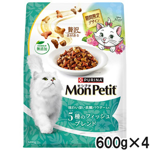 モンプチ バッグ ドライ 期間限定 味わい深い真鯛パウダー入り 600g×4個【まとめ買い】