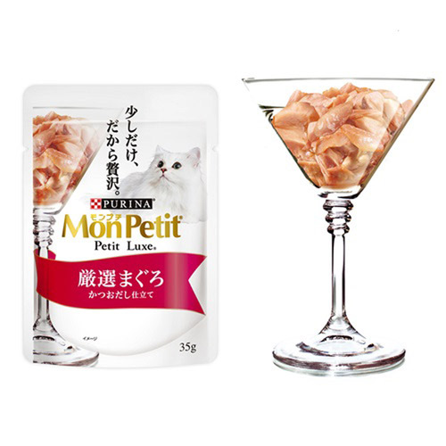 モンプチ プチクラフト＆プチリュクス パウチ5種計288袋　まぐろ　お肉　かつお モンプチ プチリュクス パウチ 厳選まぐろ かつおだし仕立て 35g