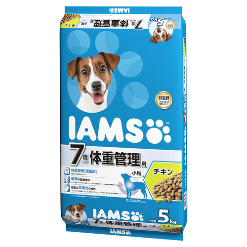 アイムス 7歳以上用 体重管理用 チキン 小粒 5kg【アウトレット】【賞味期限2026年3月8日】