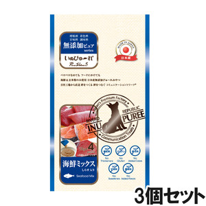 いぬぴゅ～れ 無添加ピュアPureValue5 海鮮ミックス13g×4本×3個【まとめ買い】
