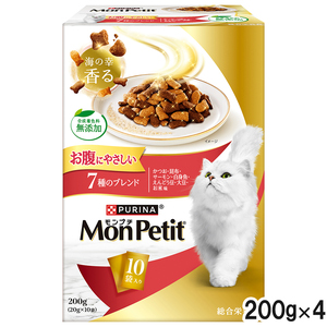 モンプチ ボックス ドライ お腹にやさしい 7種のブレンド 200g×4個【まとめ買い】