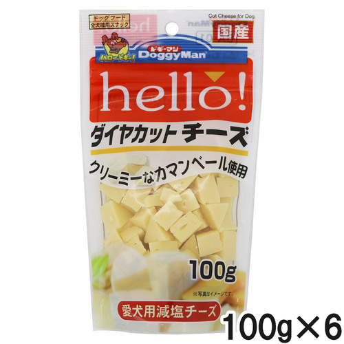 ドギーマン hello！ ダイヤカットチーズ 100g×6個【まとめ買い】