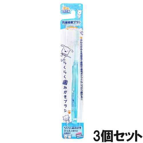 毎日キレイ らくらく歯みがきブラシ×3個【まとめ買い】