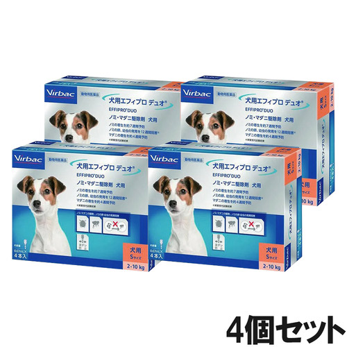 【4個セット】ビルバック エフィプロ デュオ 犬用 0.67mL 4ピペット（動物用医薬品）