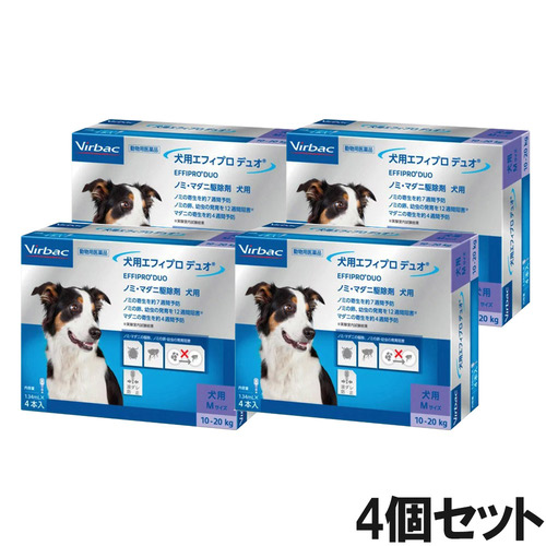 【4個セット】ビルバック エフィプロ デュオ 犬用 1.34mL 4ピペット（動物用医薬品）