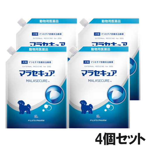 【4個セット】マラセキュア シャンプー 犬用 詰め替え用 2L（動物用医薬品）