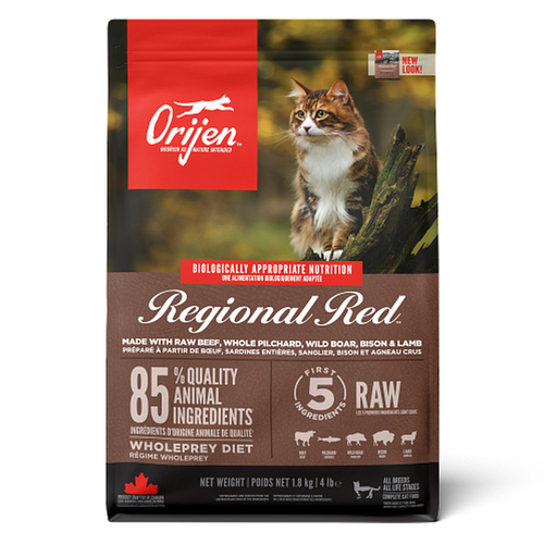 Orijen(オリジン) レジオナルレッド キャット 1.8kg【アウトレット】【賞味期限2026年8月1日】