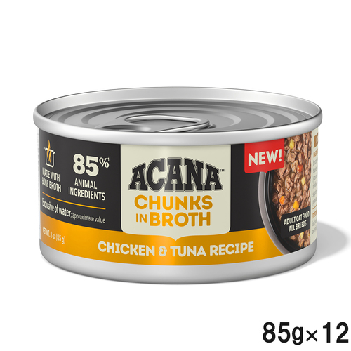 ACANA(アカナ)  チャンク イン ブロス チキン＆ツナのレシピ 85g×12個【まとめ買い】