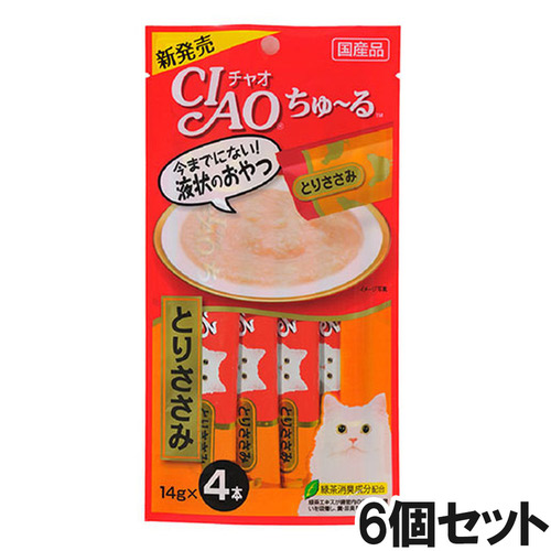 CIAO(チャオ) ちゅ～る とりささみ 4本入り×6個【まとめ買い】