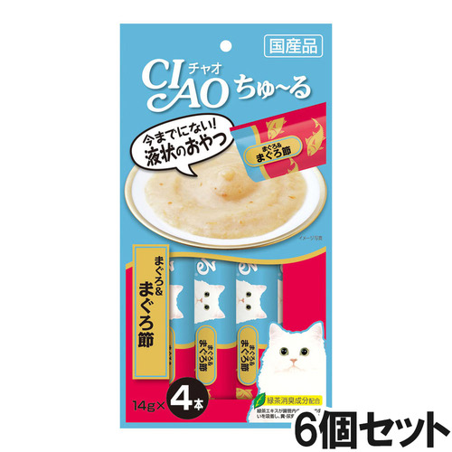 CIAO(チャオ) ちゅ～る まぐろ＆まぐろ節 4本入り×6個【まとめ買い】