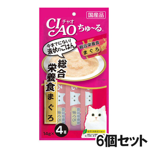 CIAO(チャオ) ちゅ～る 総合栄養食 まぐろ 4本入り×6個【まとめ買い】