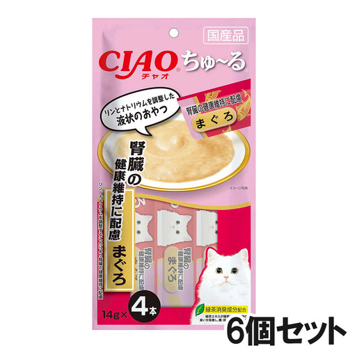 CIAO(チャオ) ちゅ～る 腎臓の健康維持に配慮 まぐろ 4本入り×6個【まとめ買い】