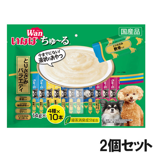いなば 犬用 ちゅ～る とりささみバラエティ 40本入り×2個【まとめ買い】