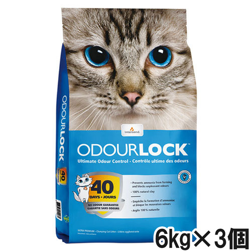 猫砂 インターサンド オードロック 6kg×3個【まとめ買い】