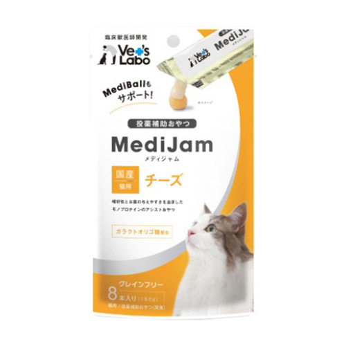 MediJam メディジャム チーズ 猫用 6g×8本【アウトレット】【賞味期限2026年12月31日】