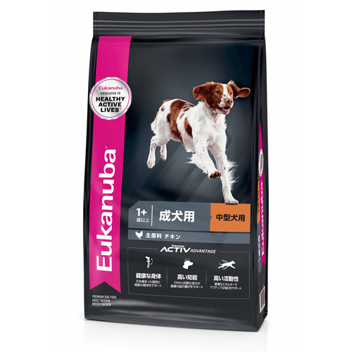 【送料無料】ユーカヌバ ミディアムアダルト 中型犬用 2.7kg