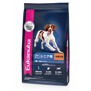 【送料無料】ユーカヌバ ミディアムシニア 中型犬用 2.7kg