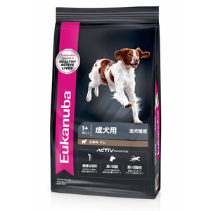 【送料無料】ユーカヌバ アダルトラム＆ライス 全犬種用 13.5kg