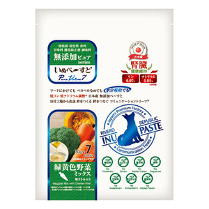 いぬペ～すと 無添加ピュアseries PureValue7 腎臓健康維持 緑黄色野菜ミックス 30g×7本