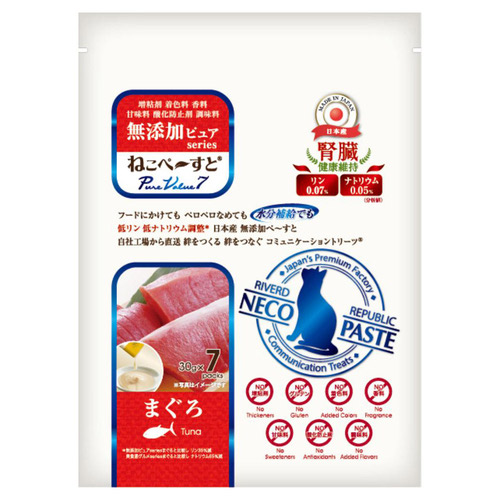 ねこペ～すと 無添加ピュアseries PureValue7 腎臓健康維持 まぐろ 30g×7本