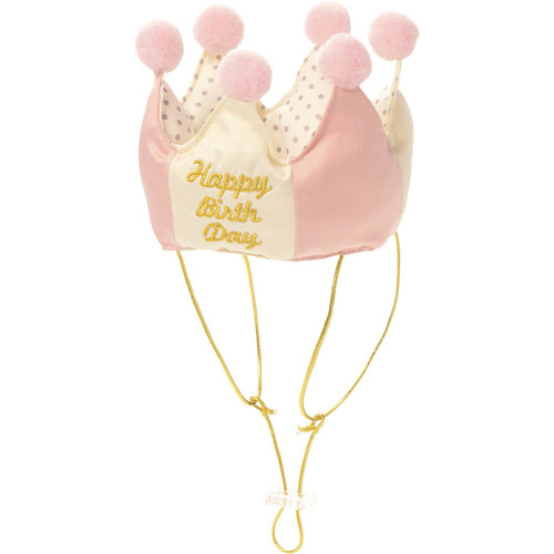 プレミアムバースデークラウン ペールピンク S