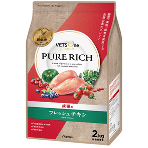 ベッツワンプレミアム ピュアリッチ 猫用 成猫用 フレッシュチキン 2kg