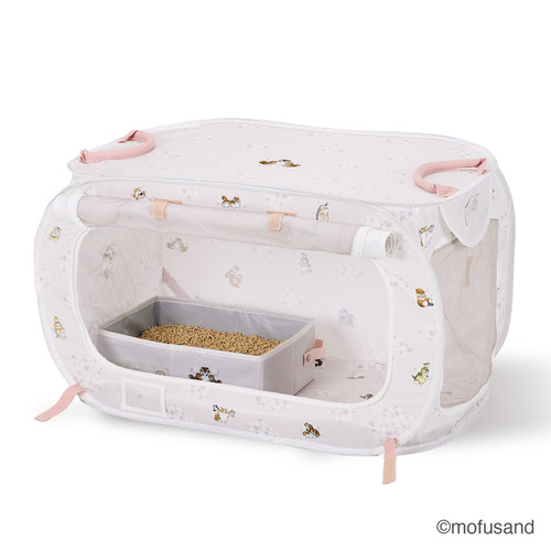 猫壱 ポータブルケージとトイレのセット モフサンド【数量限定】