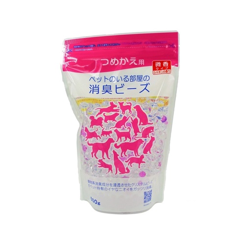 ペットのいる部屋の消臭ビーズ シャボンの香り つめかえ用 600g