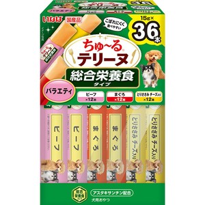 いなば 犬用 ちゅ～るテリーヌ 総合栄養食 バラエティ 36本入り
