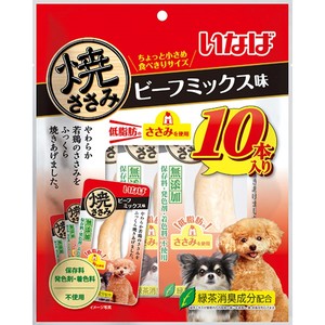 いなば 犬用 焼ささみ ビーフミックス味 10本入り