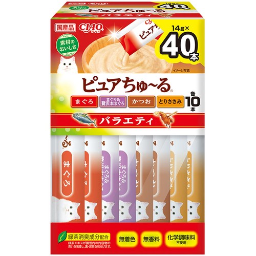 CIAO(チャオ) ピュアちゅ～る バラエティ ボックス 40本入り