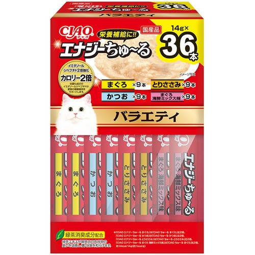 CIAO(チャオ) エナジーちゅ～る バラエティ ボックス 36本入り