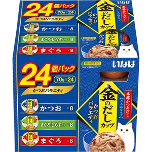 いなば 金のだしカップ かつおバラエティ 70g×24個パック