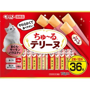 CIAO(チャオ) ちゅ～るテリーヌ まぐろ・サーモンバラエティ 36本入り