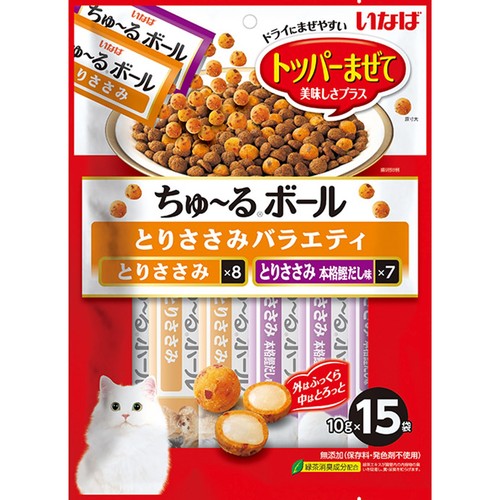 いなば ちゅ～るボール とりささみバラエティ 15袋入り