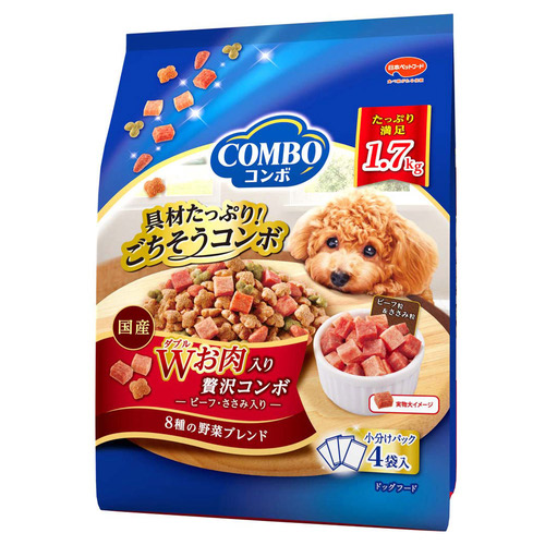 コンボ ドッグ Ｗお肉入り 1.7kg