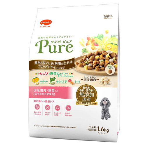 コンボ ピュア ドッグ 国産鶏肉・野菜入り 1.6kg