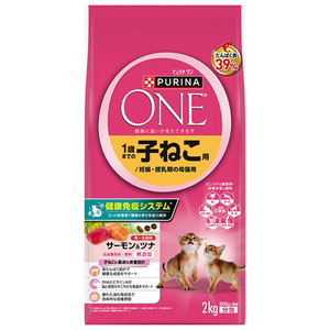 ピュリナワン キャット ドライ 1歳までの子ねこ用/妊娠・授乳期の母猫用サーモン＆ツナ 2kg