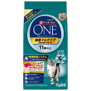 ピュリナワン キャット ドライ 健康マルチケア 11歳以上 サーモン＆ツナ 2kg
