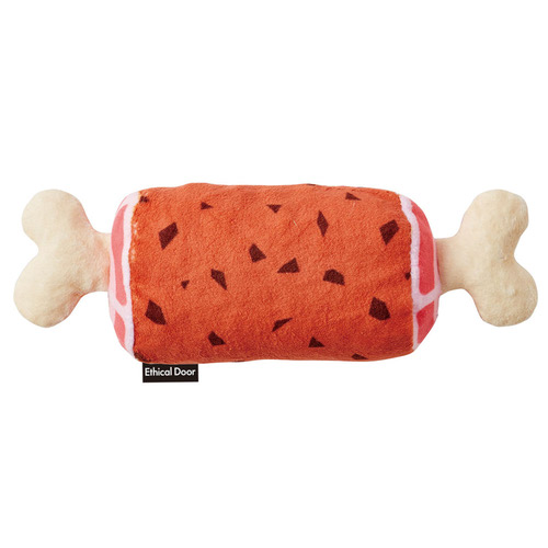 ペティオ 犬用おもちゃ エシカルドア かみぐるみ 骨つき肉