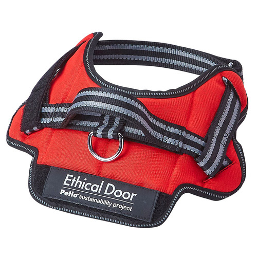 ペティオ 犬用胴輪 EthicalDoor イージーウェアハーネス M レッド