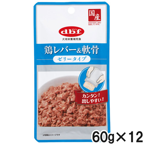 デビフ 鶏レバー＆軟骨ゼリータイプ 60g×12個【まとめ買い】