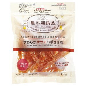 ドギーマン 無添加良品 やわらかササミの手さき風 140g